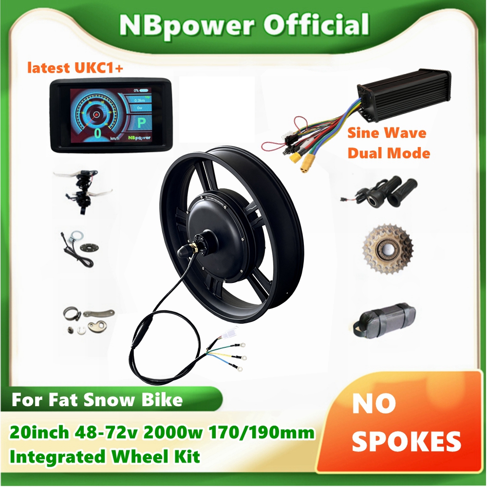 NBP 20inch 48-72v 2000W 170/19 - 72V 5000W Hub Motor Kit ulasan dan harga