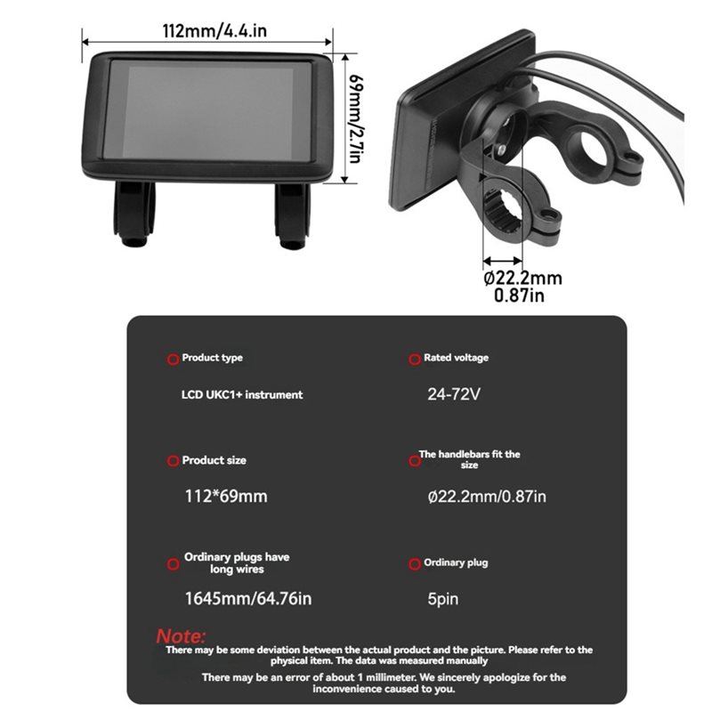 HOES-UKC1+ LCD Display Meter+  - Sine Wave Controller 48V 72V 80A ulasan dan harga
