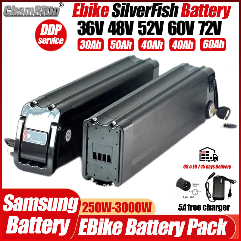 Electric Bicycle 36v 48v 52v S - Electric Bicycle Battery 72V 30Ah ulasan dan harga