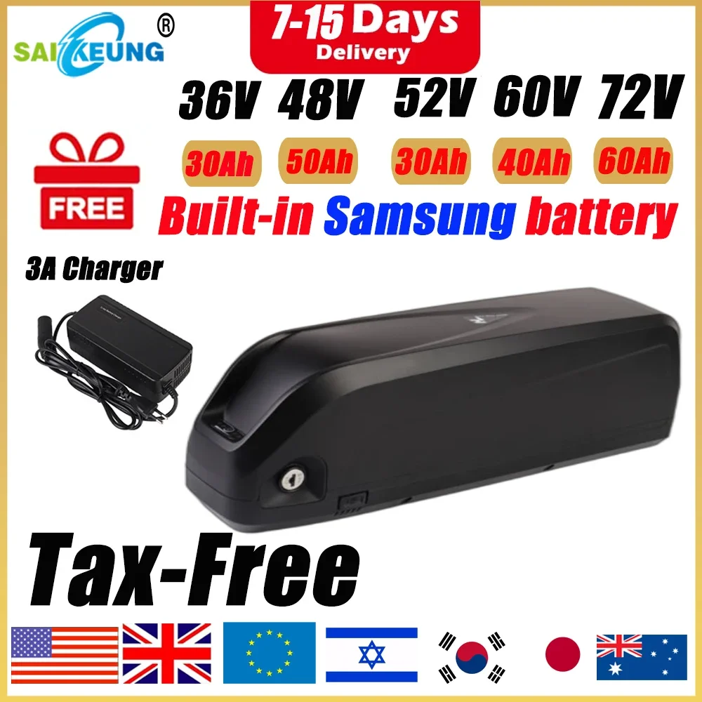 Hailong Polly 48V 52V 60V 36V  - Electric Bicycle Battery 72V 30Ah ulasan dan harga